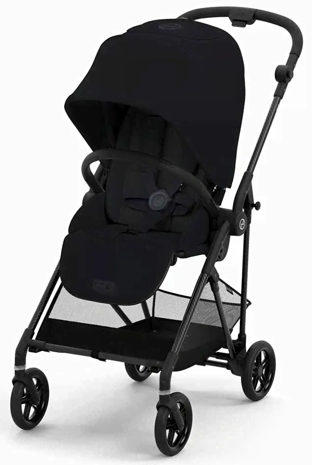 Cybex Прогулочная коляска Melio / цвет Carbon Moon Black (черный)-0
