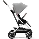 Cybex Easy S Twist + 2 Коляска прогулочная, рама Silver, Lava Grey с бампером