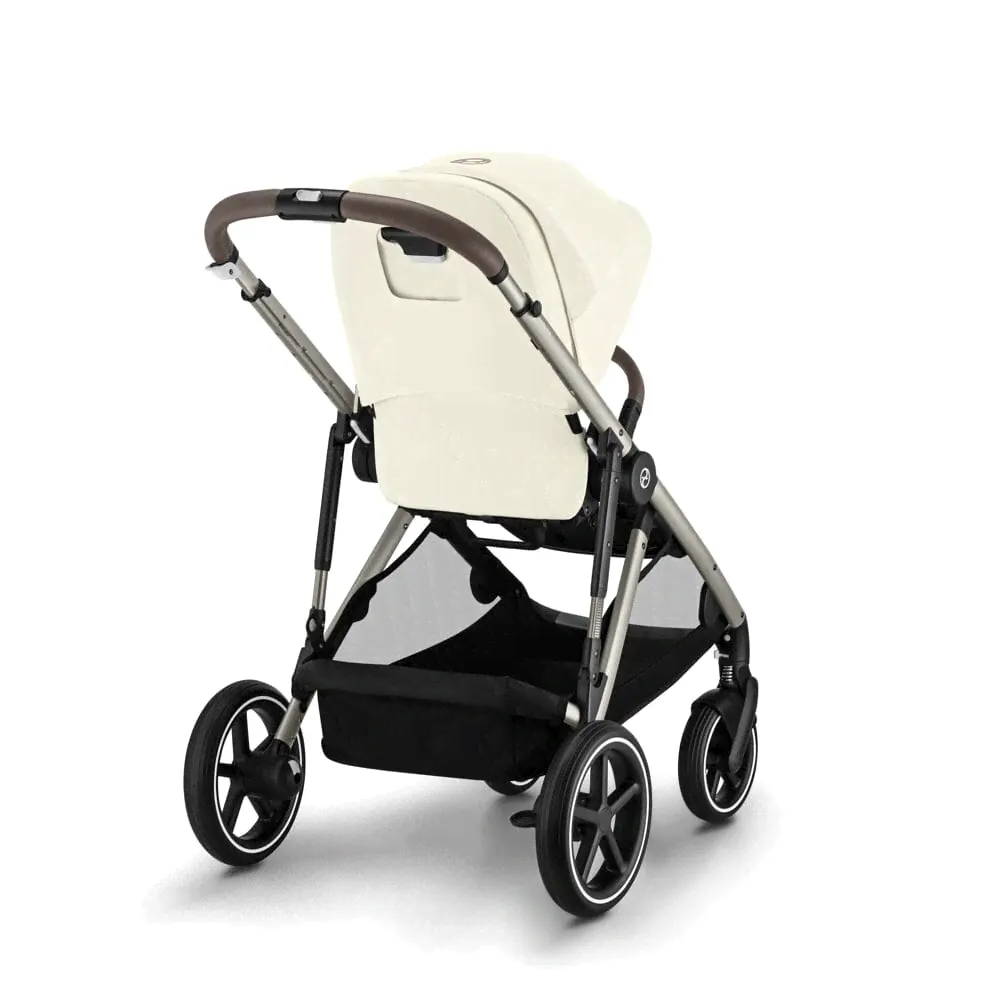 Прогулочная коляска для двойни Cybex Gazelle S Seashell Beige (жемчужно-бежевый)-0