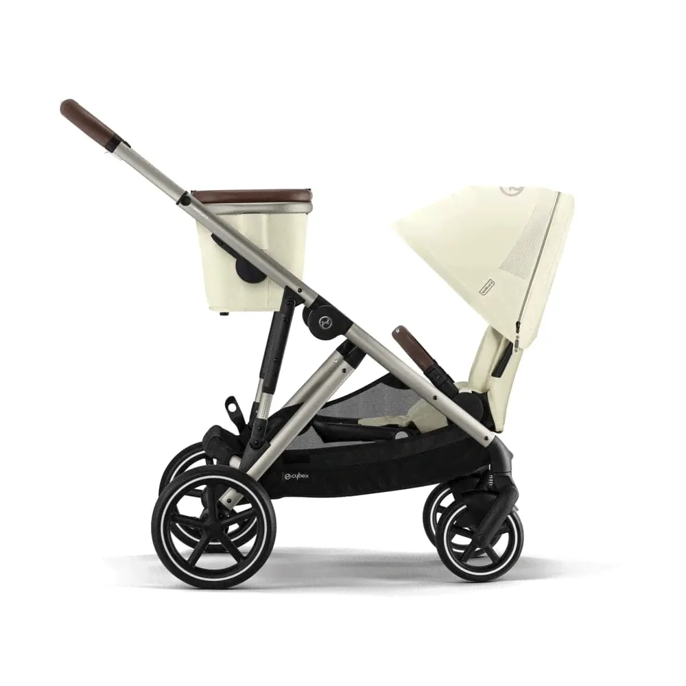 Прогулочная коляска для двойни Cybex Gazelle S Seashell Beige (жемчужно-бежевый)-2
