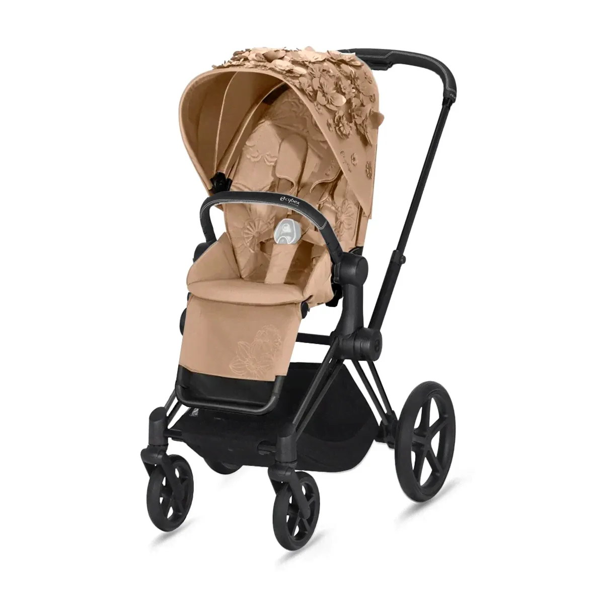 Детская коляска Cybex Priam III Simply Flowers Simply Flowers Beige на шасси Matt Black