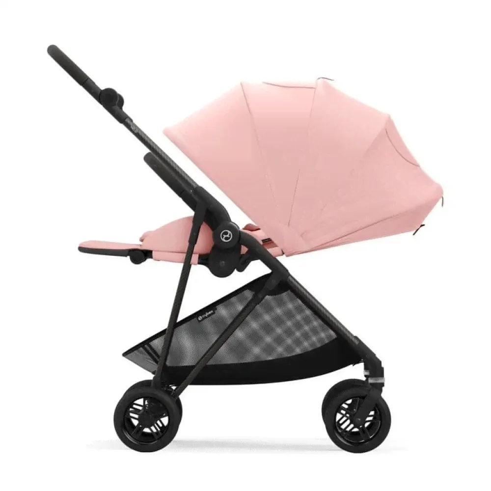 Прогулочная коляска Cybex Melio Carbon Hibiscus Red (гибискус красный)