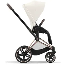 Коляска прогулочная Cybex Priam IV шасси Rose Gold, Off White (Белый)