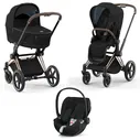 Детская коляска Cybex Priam IV 3 в 1 Deep Black