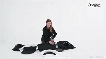 Cybex Priam - знімаємо всі тканинні елементи з люльки