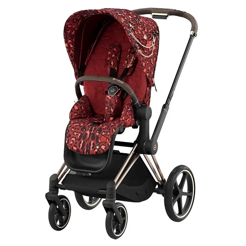 Детская коляска Cybex Priam IV 2 в 1 Rockstar/Rose Gold