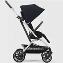 Cybex Easy S Twist+ 2 Коляска прогулочная, рама Silver, Ocean Blue с бампером