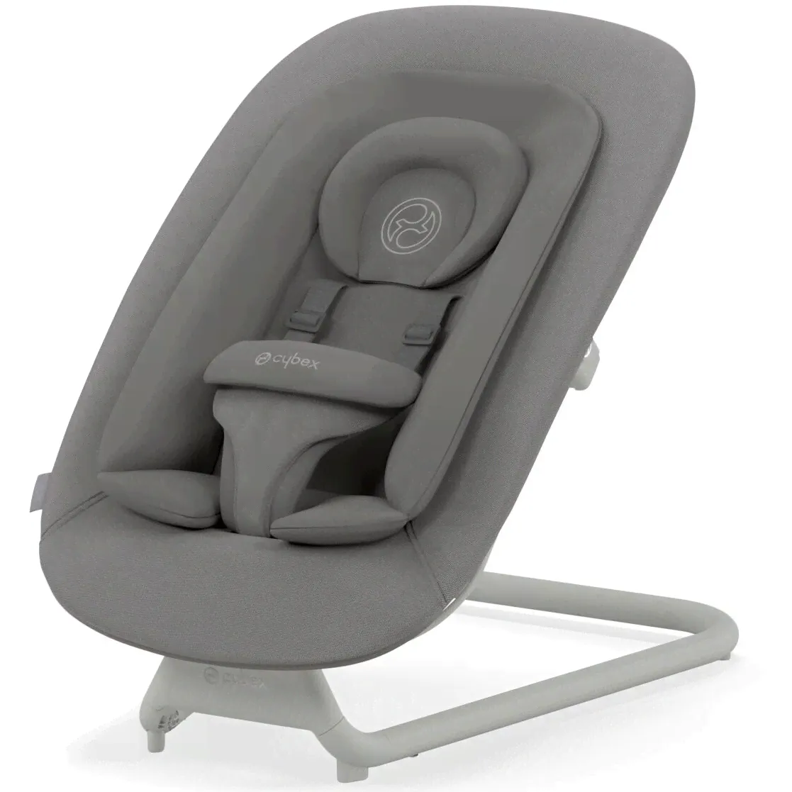 Детский шезлонг-качели Cybex Lemo New с вкладышем, цвет Suede Grey серый, с рождения до 3-х лет (до 15 кг)