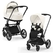 Коляска 2 в 1 Cybex Priam 4 цвет Off White шасси Matt Black