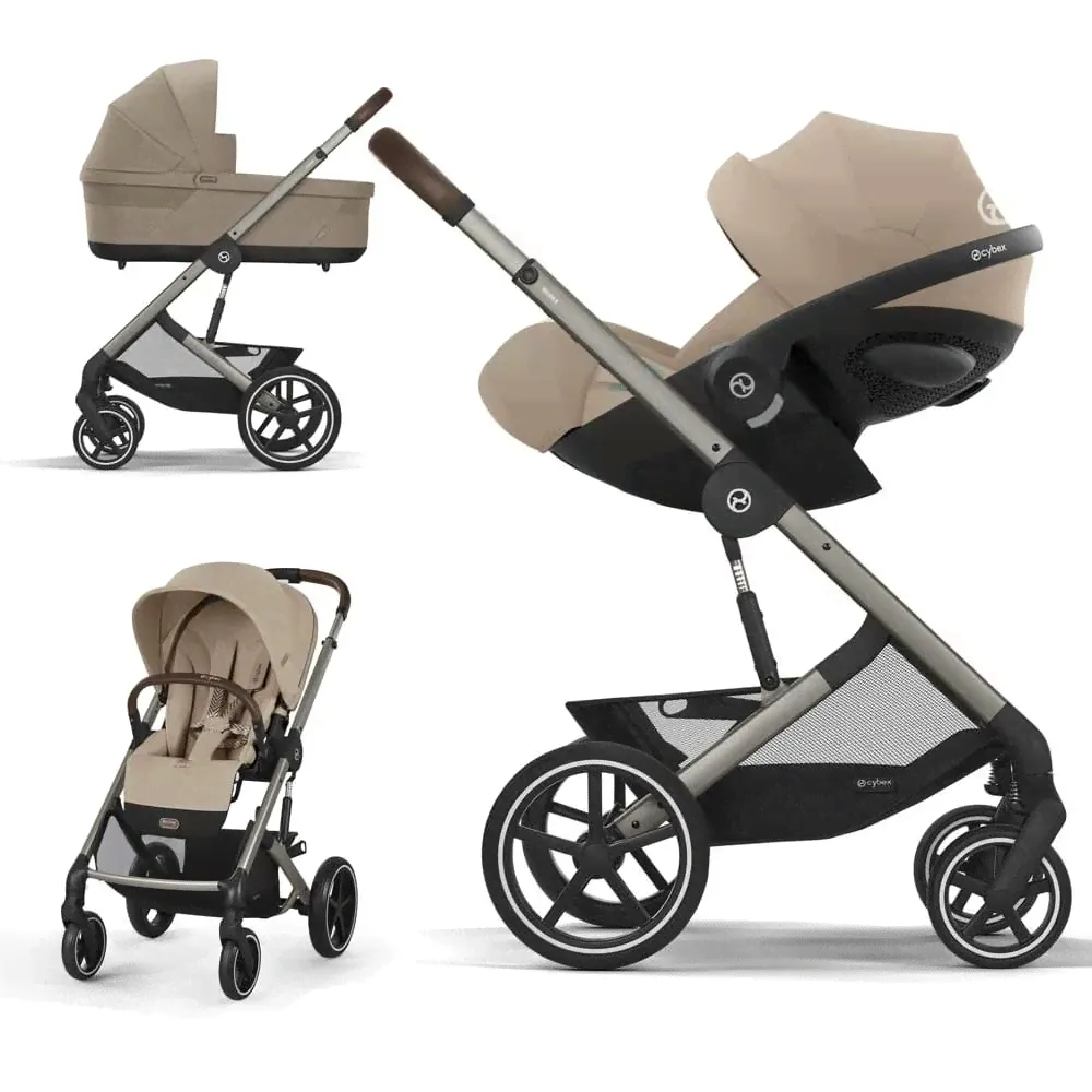 Коляска 3 в 1 Cybex Balios S Lux 2025 цвет Almond Beige + Автокресло Cloud G Plus
