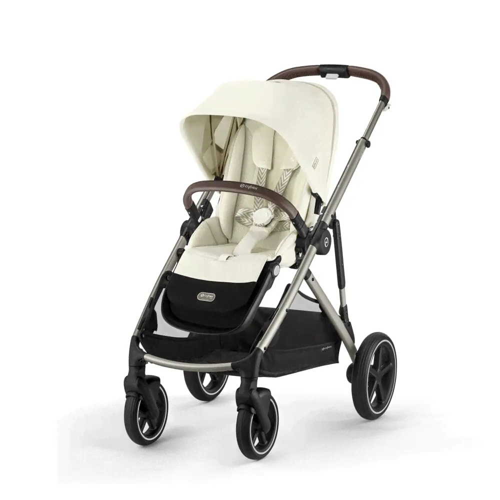 Прогулочная коляска для двойни Cybex Gazelle S Seashell Beige (жемчужно-бежевый)-1
