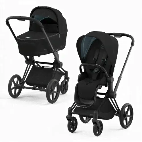 Коляска 2 в 1 Cybex Priam 4 Deep Black-0